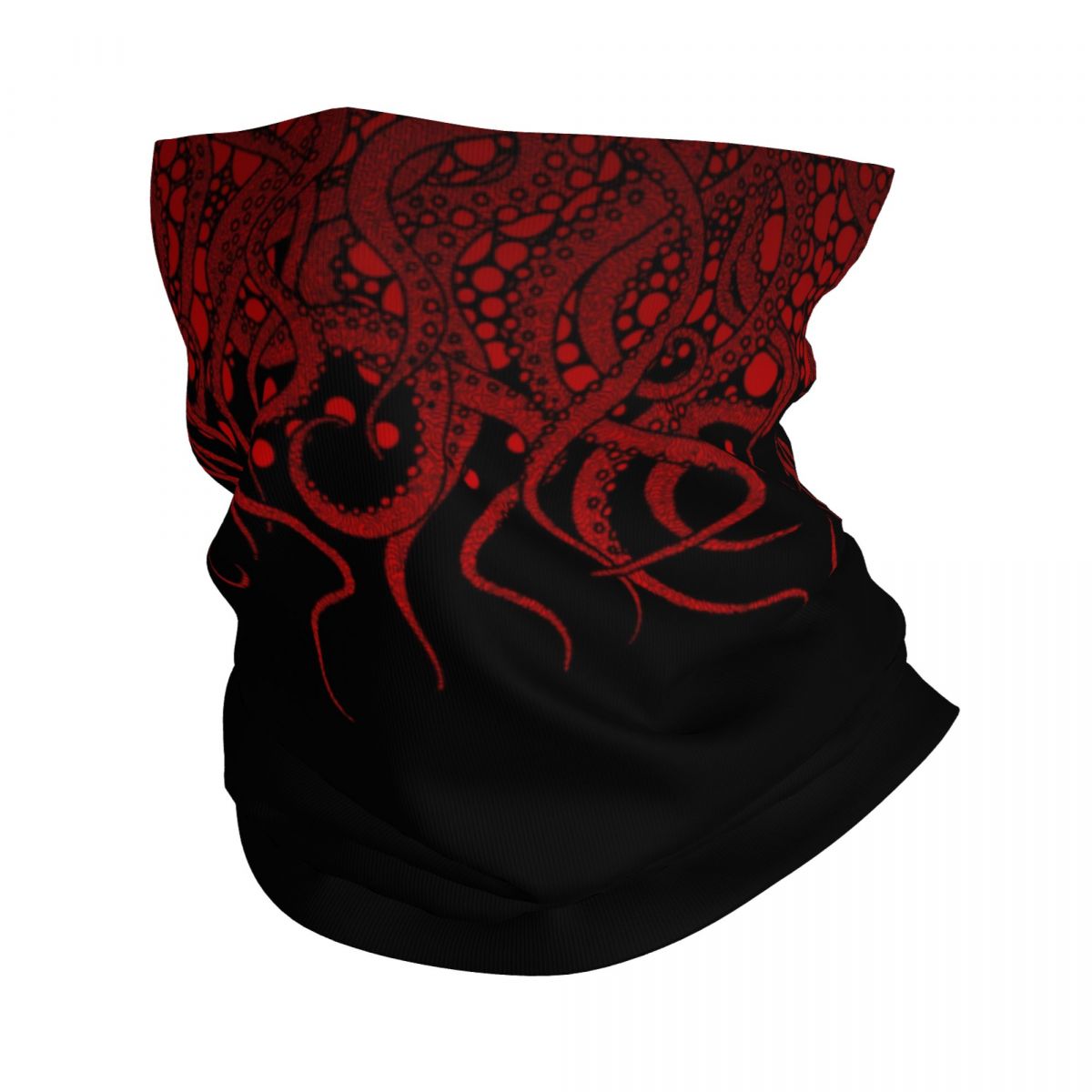 Tech Wear Accessories - Tentáculos rojos en negro Bandana para