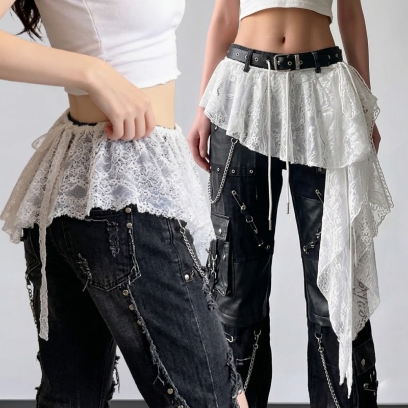 Tech Wear Accessories - Cinturón de Encaje para Baile Hip