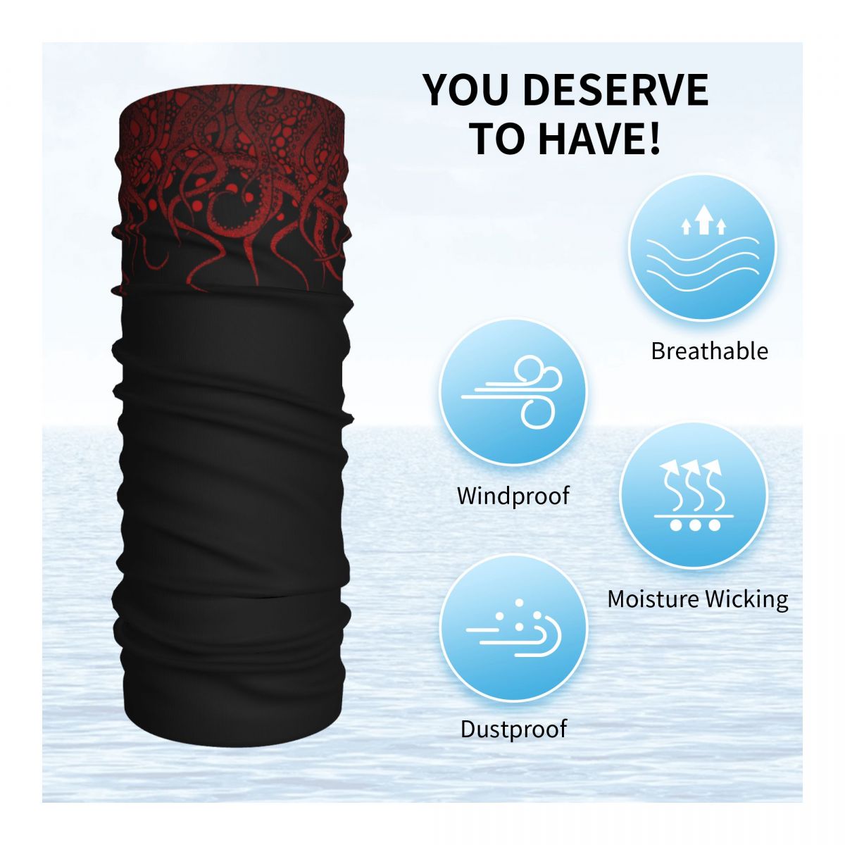 Tentáculos rojos en negro Band - Tech Wear Accessories reseña y precio