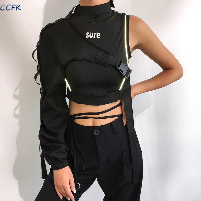 Camiseta reflectante Y2k para  - Tech Wear Accessories reseña y precio