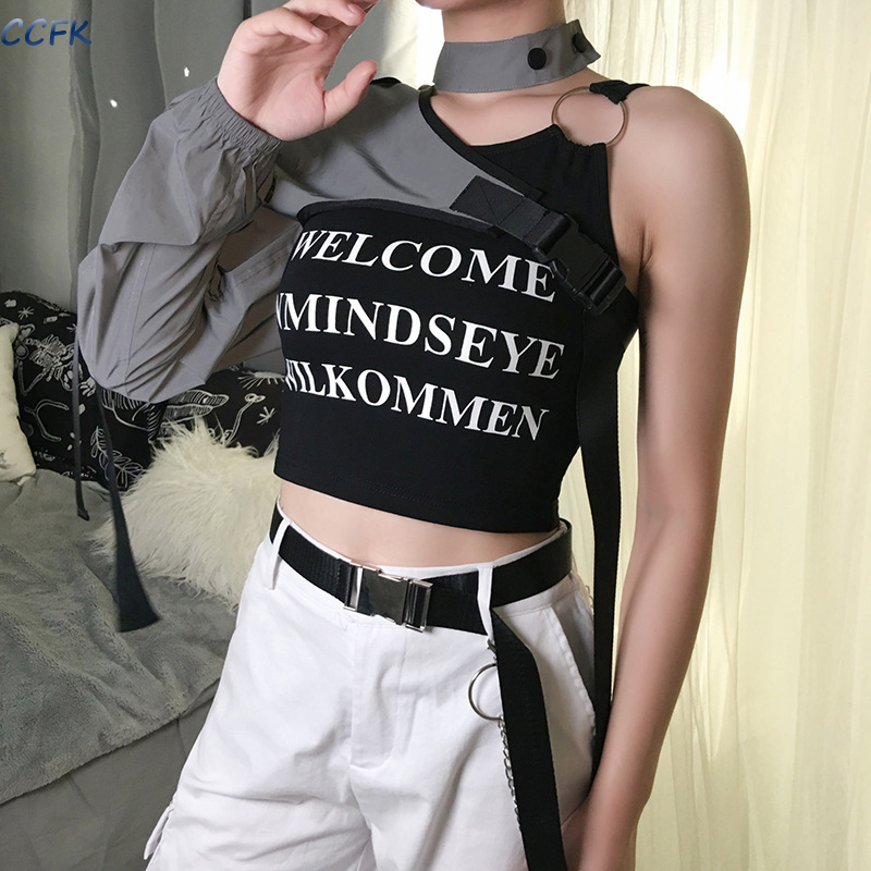 Camiseta reflectante Y2k para  - Tech Wear Accessories reseña y precio
