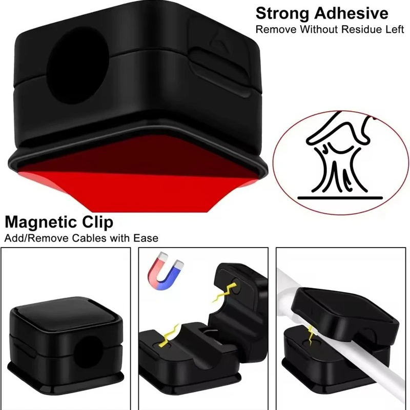 Organizador de Cables Magnétic - Desk Cable Clip reseña y precio