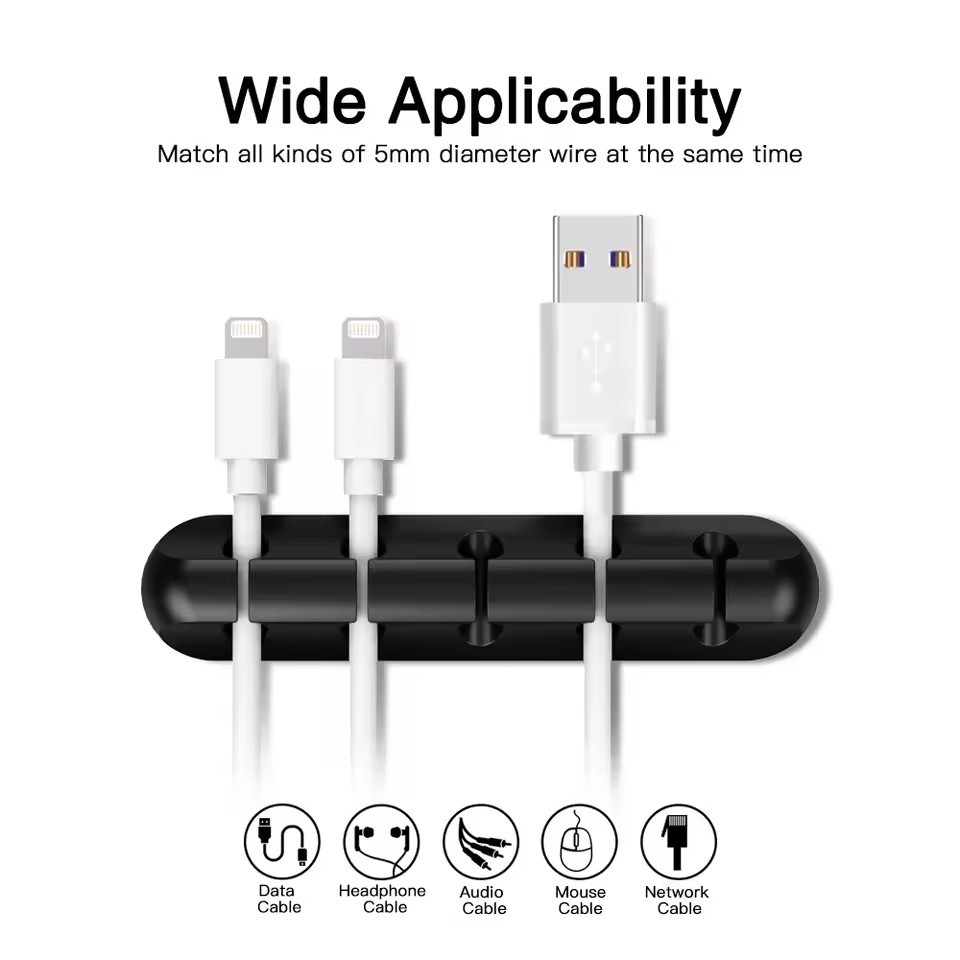 Organizador de cables USB de s - Desk Cable Clip reseña y precio