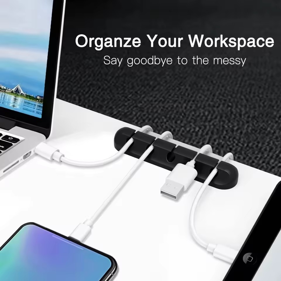Organizador de cables USB de s - Desk Cable Clip reseña y precio