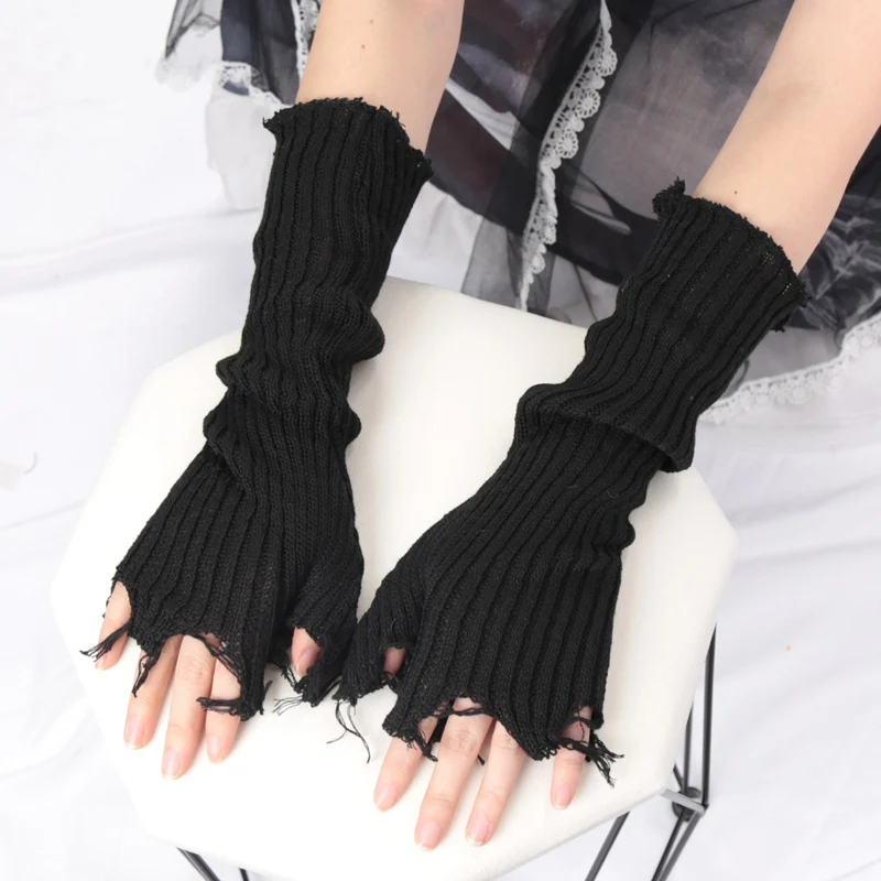 1 par de guantes Punk rotos Un - Tech Wear Accessories reseña y precio