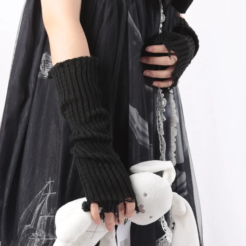 1 par de guantes Punk rotos Un - Tech Wear Accessories reseña y precio
