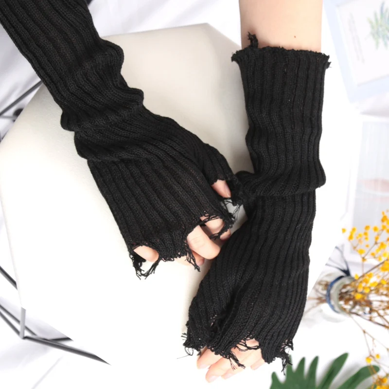 1 par de guantes Punk rotos Un - Tech Wear Accessories reseña y precio