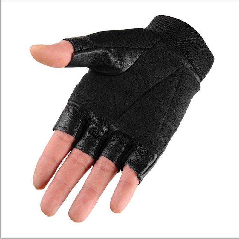 Guantes de cuero de medio dedo - Tech Wear Accessories reseña y precio