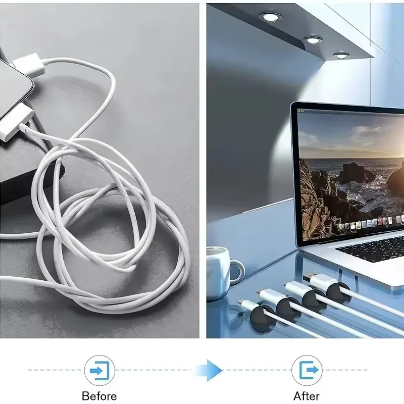 Clips para cables de pared de  - Desk Cable Clip reseña y precio
